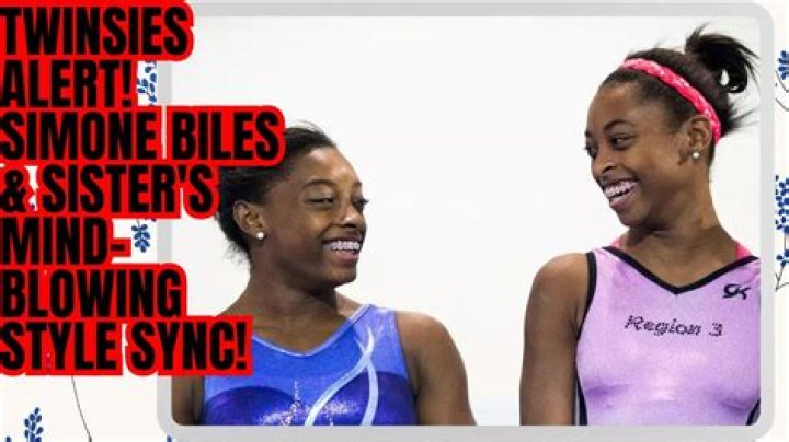 How many biological siblings does Simone Biles have?