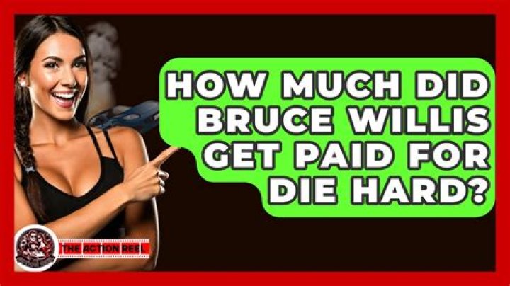 How much did Bruce Willis get paid for Die Hard 3?