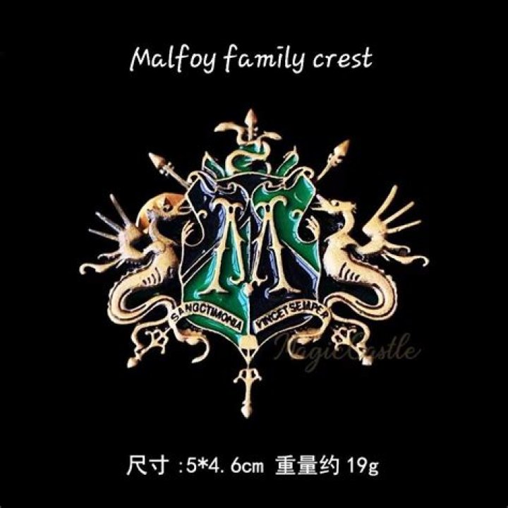 What is the Malfoy family crest?