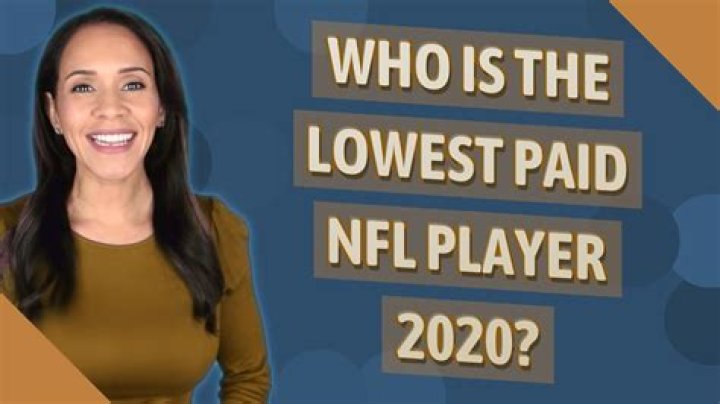 Who is the lowest paid NFL player? – Celebrity.fm – #1 Official Stars, Business & People Network, Wiki, Success story, Biography & Quotes